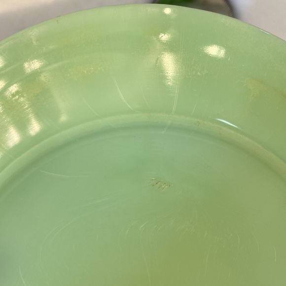 Fire King Jane Ray Jadeite Set of 3 dinner plates -9 1/8inch - Picture 14 of 14
